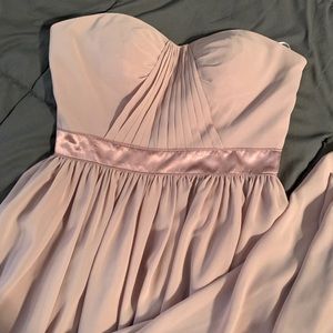 NWOT Mauve Strapless Bridesmaid Dress